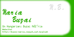 maria buzai business card